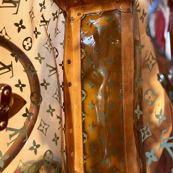 Louis Vuitton Vinyl Neo Cabas Ambre MM Hand Tote Bag EUC free shipping - Picture 5 of 9